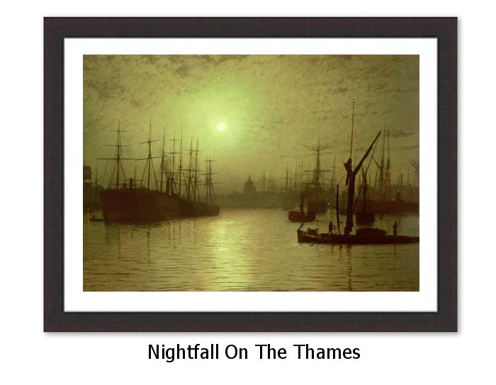Nightfall On The Thames